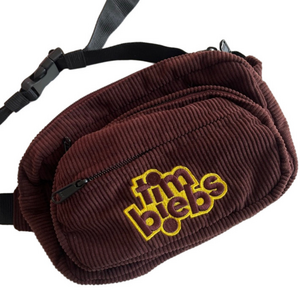 Tim Biebs Tim Hortons x Justin Beiber Crossbody Belt Bag Brown Corduroy Yellow